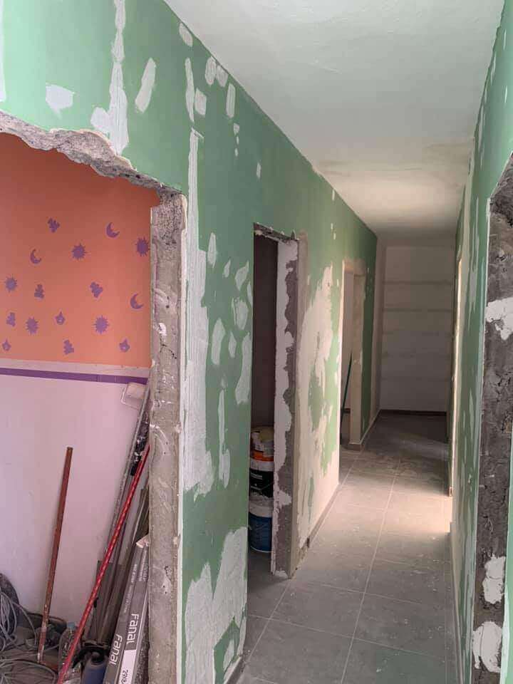 reforma de paredes interiores antes pintura adrian vieira